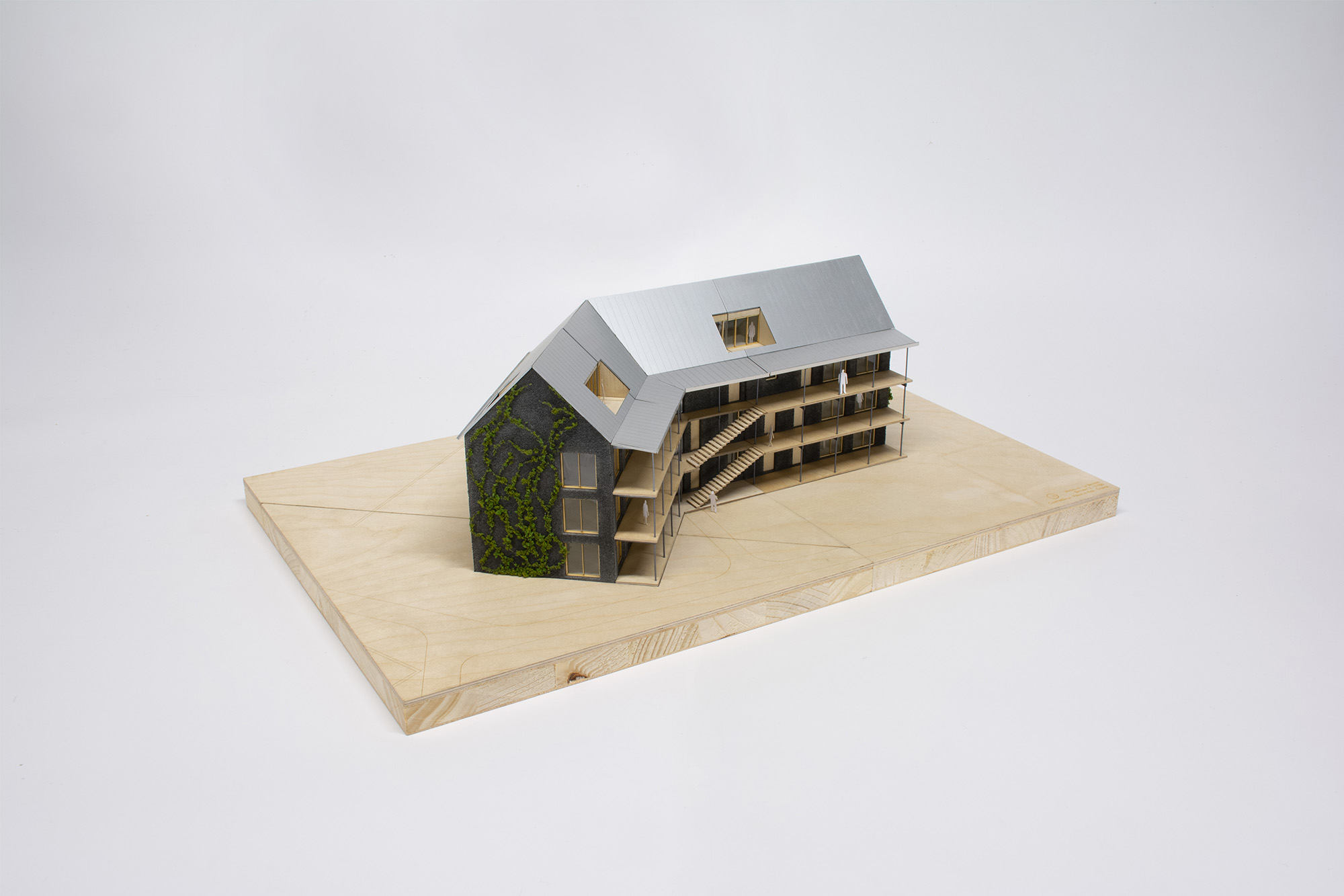 Housing in the park of the La Bruyère estate versailles-bruyere-maquette