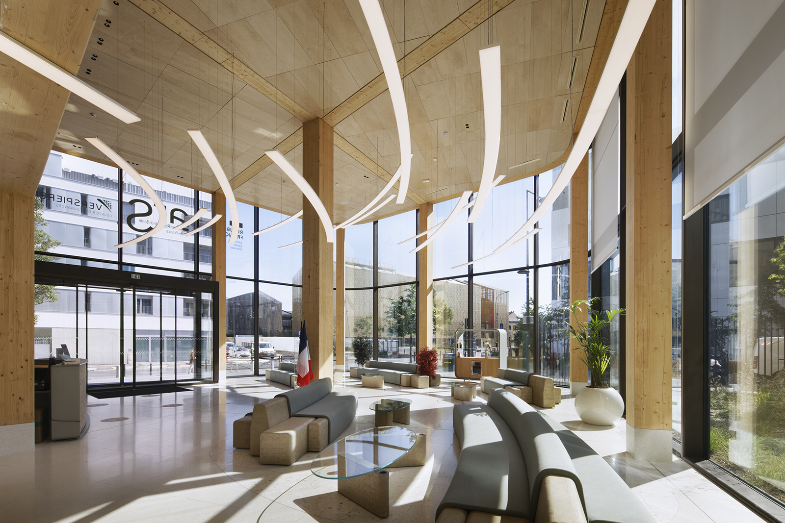 Offices in structural wood, Montjoie district bureaux-montjoie-saint-denis-21