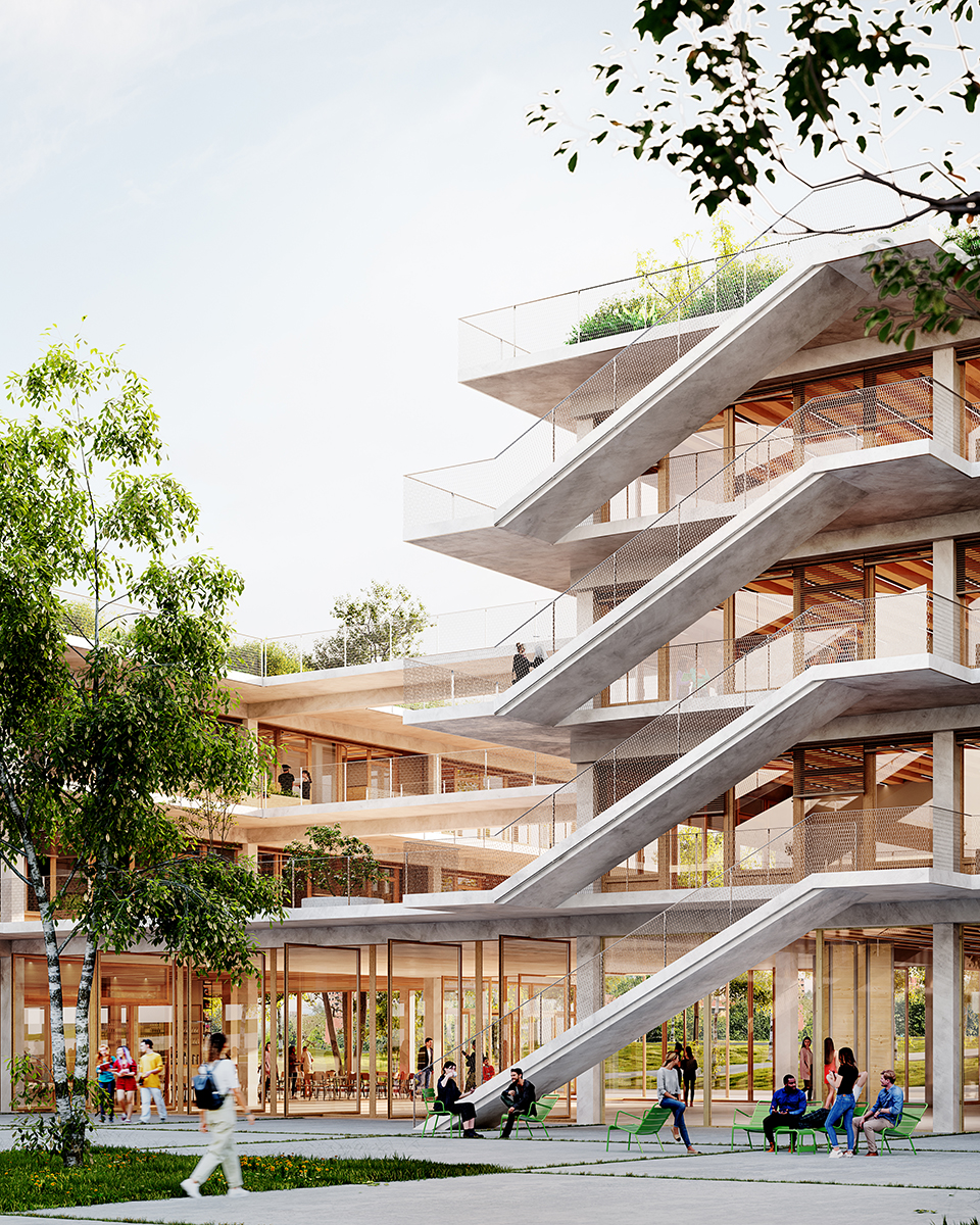 Reconstruction du collège-lycée Bockmühle college-lycee-bockmuhle-essen-04