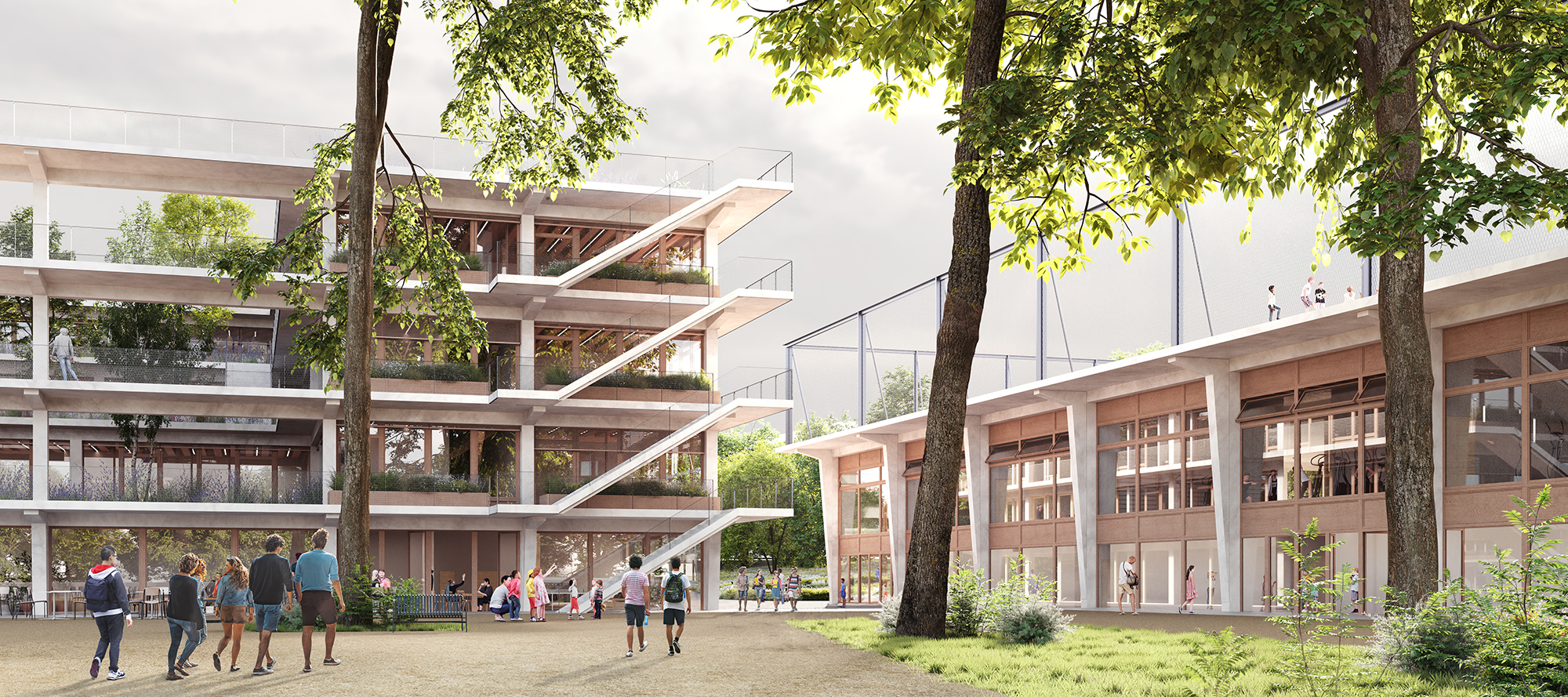 Reconstruction du collège-lycée Bockmühle college-lycee-bockmuhle-essen-06