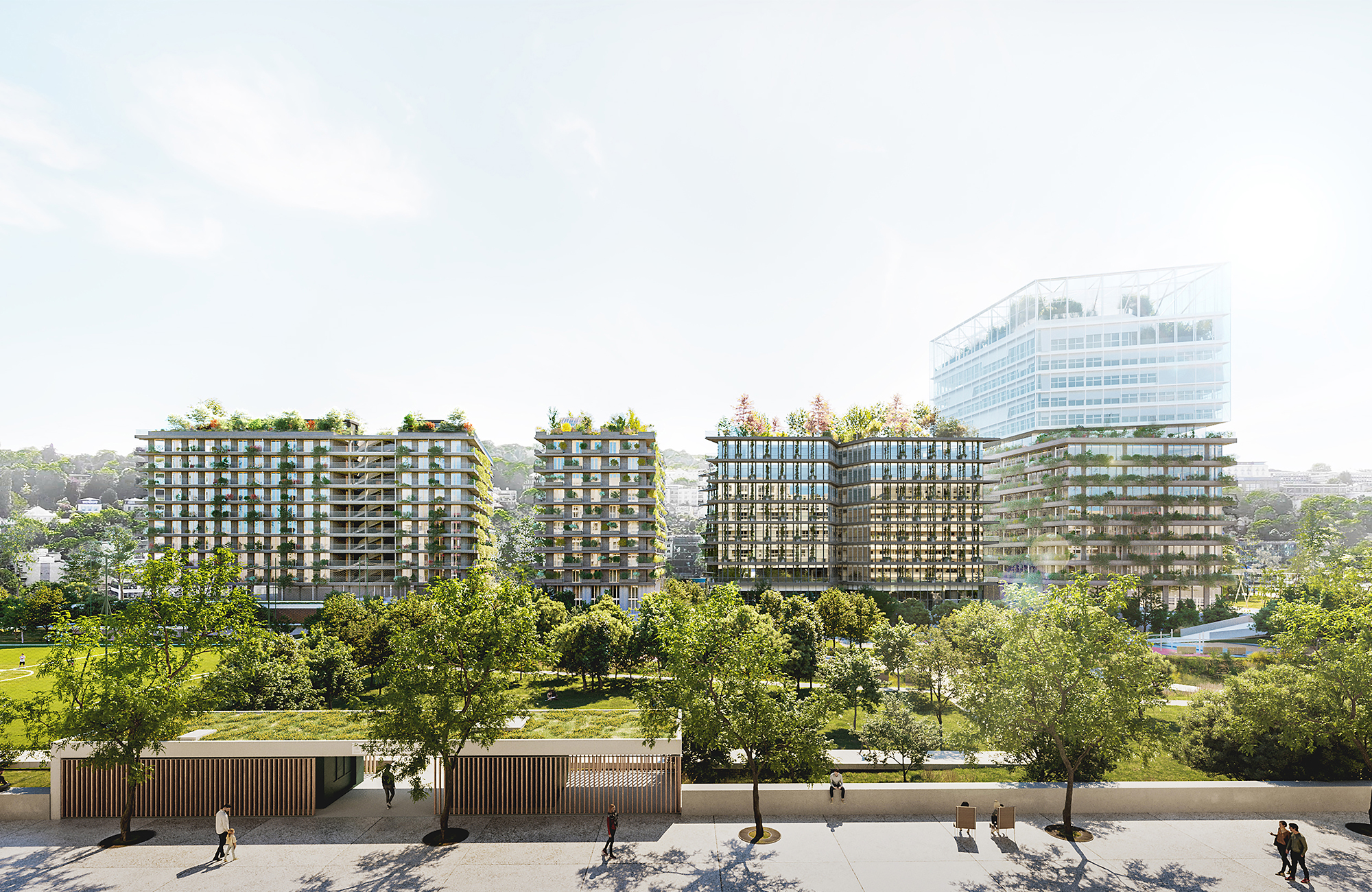 Mixed block Billancourt district ChartierDalix Architecture