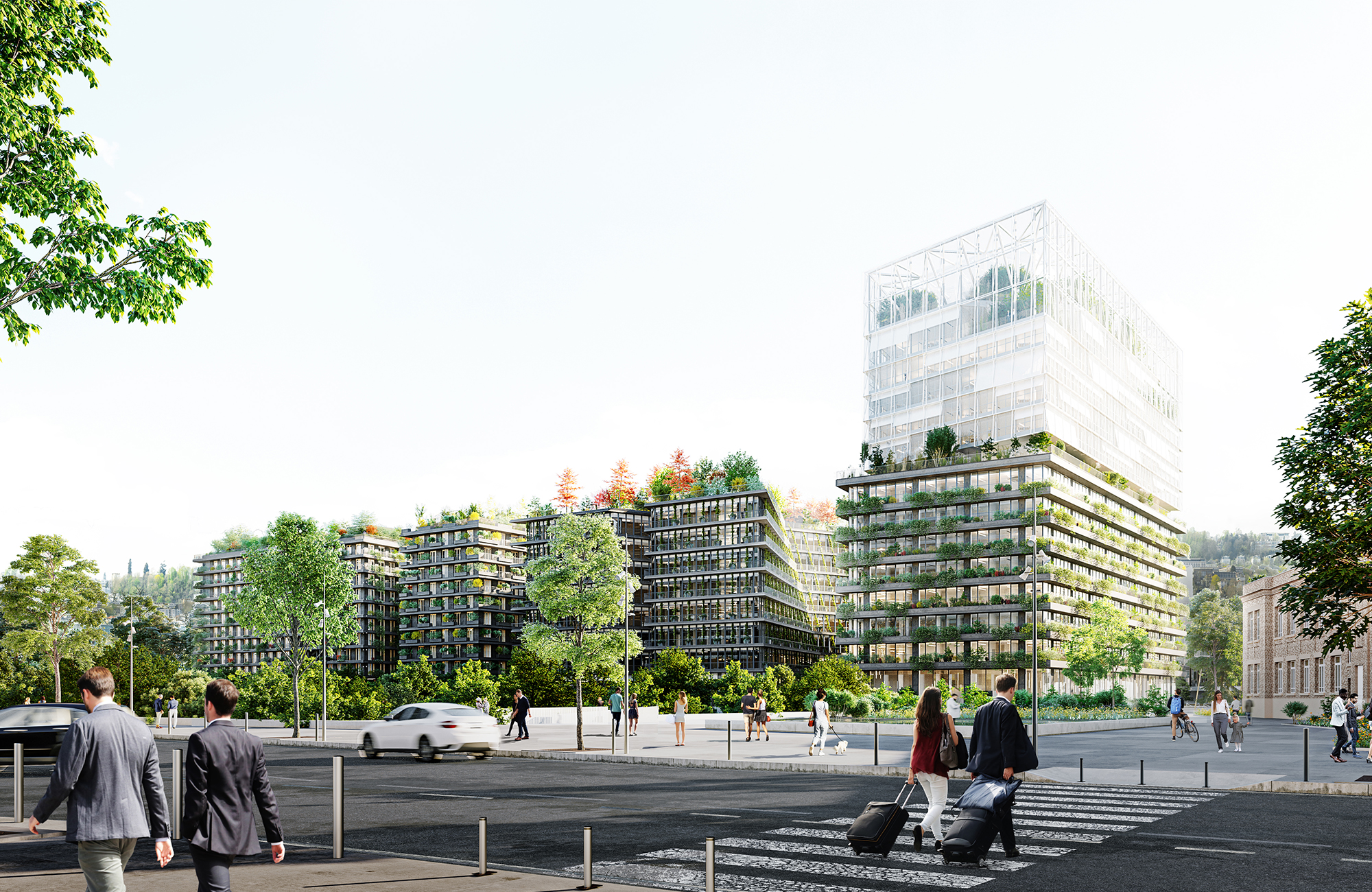 Mixed block Billancourt district ChartierDalix Architecture