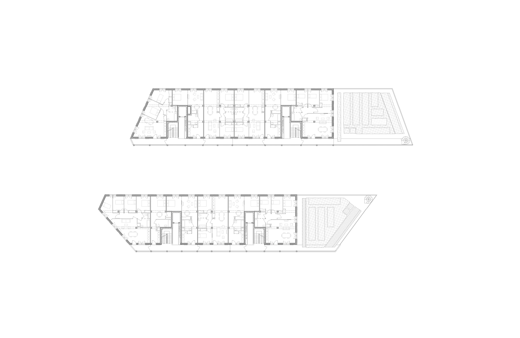 Logements en lanières, quartier des Groues logements-traversants-quartier-groues-nanterre-20