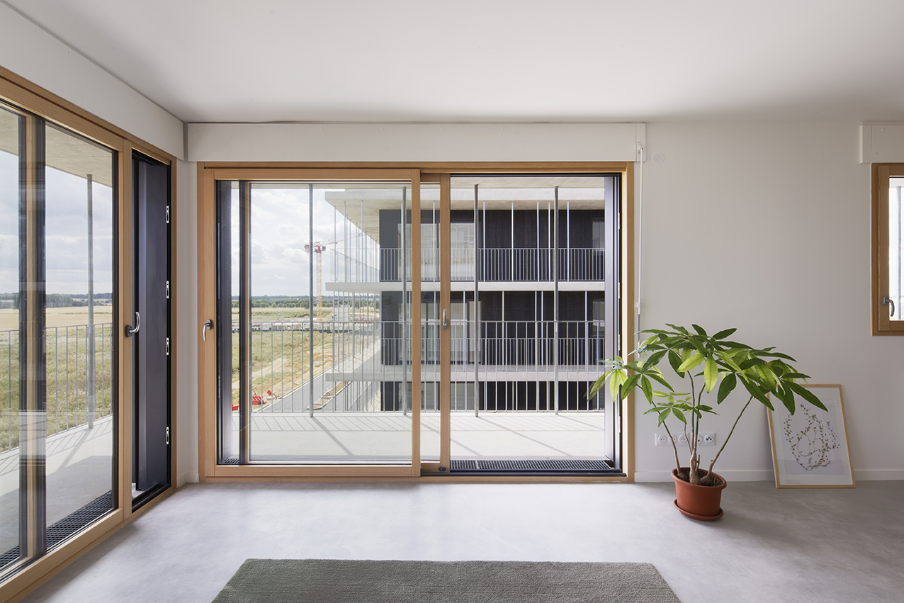 Social housing units, commercial premises, Sycomore district logements-quartier-sycomore-bussy-saint-georges-10