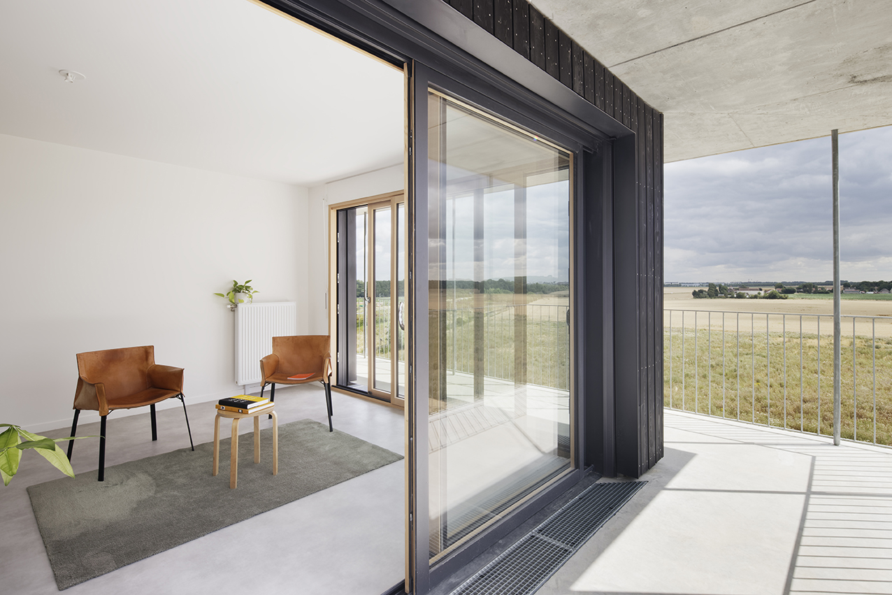 Social housing units, commercial premises, Sycomore district logements-quartier-sycomore-bussy-saint-georges-09