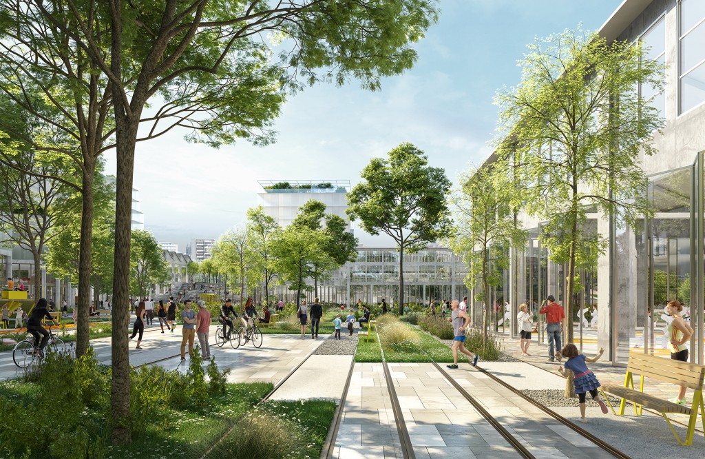 Urban park and mixed-use complex parc-urbain-ensemble-mixte-paris-00