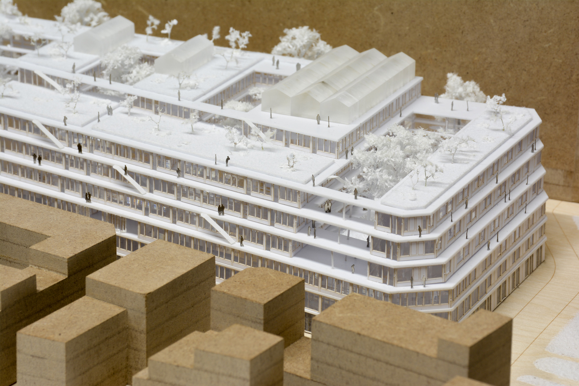 Mixed-use project with timber-frame extension, rue des Poissonniers projet-mixte-bois-poissonniers-82