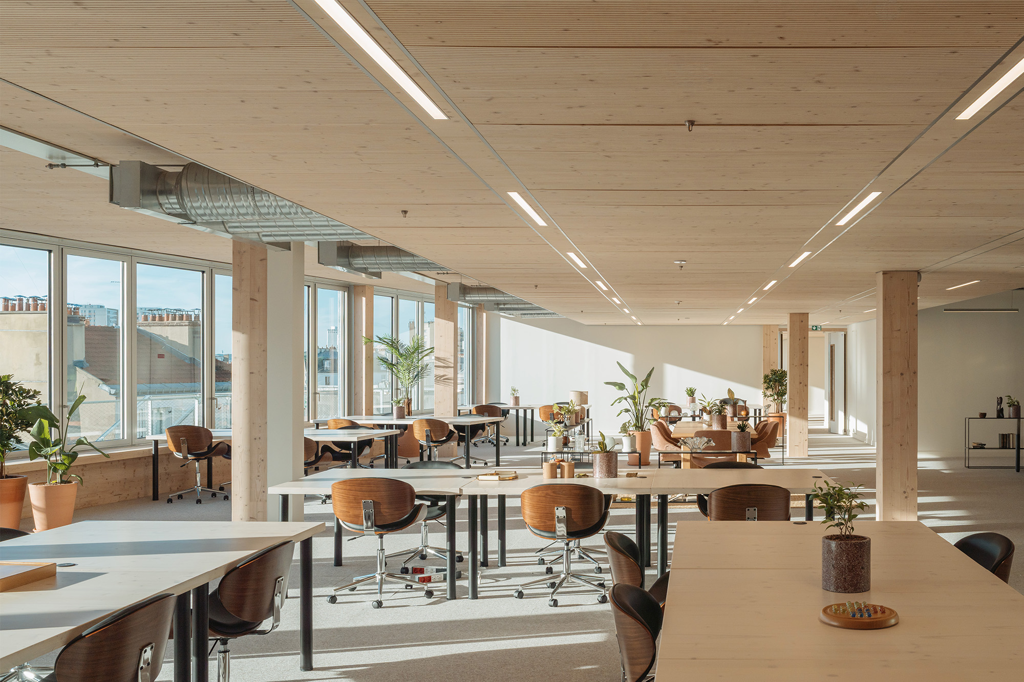 Mixed-use project with timber-frame extension, rue des Poissonniers projet-mixte-bois-poissonniers-79