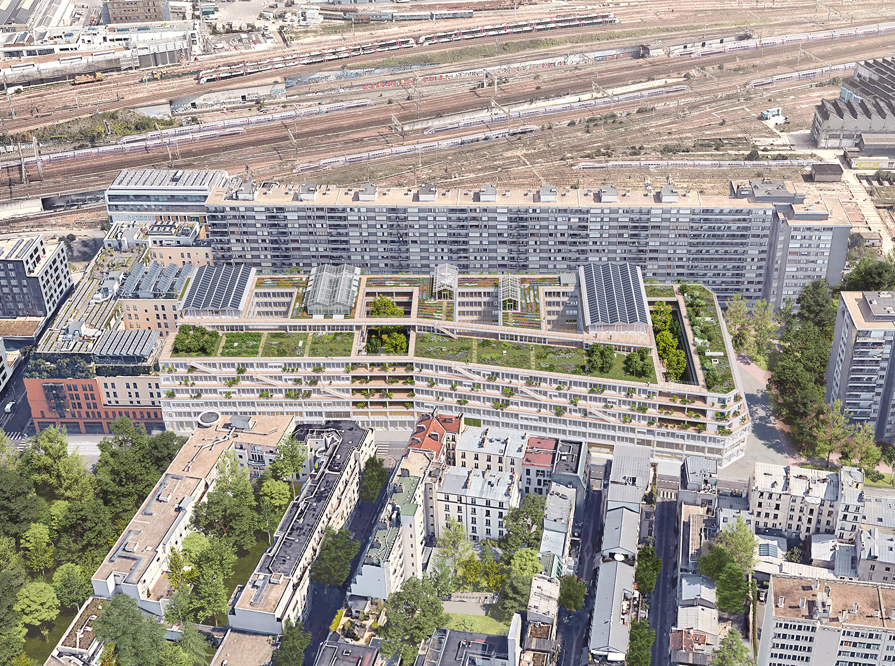 Mixed-use project with timber-frame extension, rue des Poissonniers plan-de-travail-1