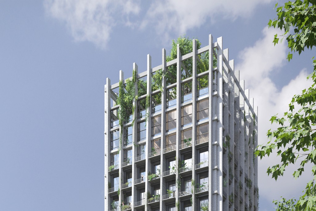 Transformation of the Guillot-Bourdeix tower, Nouvelle AOM transformation-tour-circ-lyon-chapeau-3